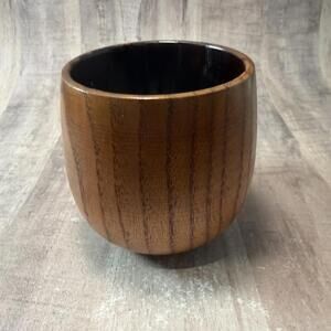 OAKSIP Real Wood Whiskey Bourbon Tumbler Cup 10oz LowBall Charred Inside Perfect